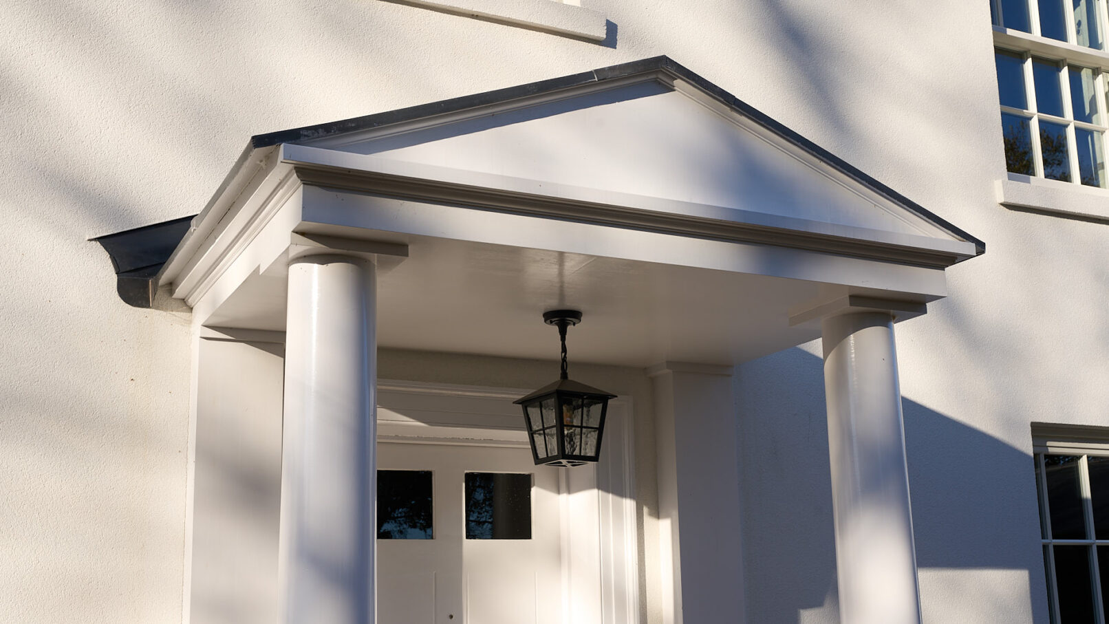 image of handmade timber porch with pillars